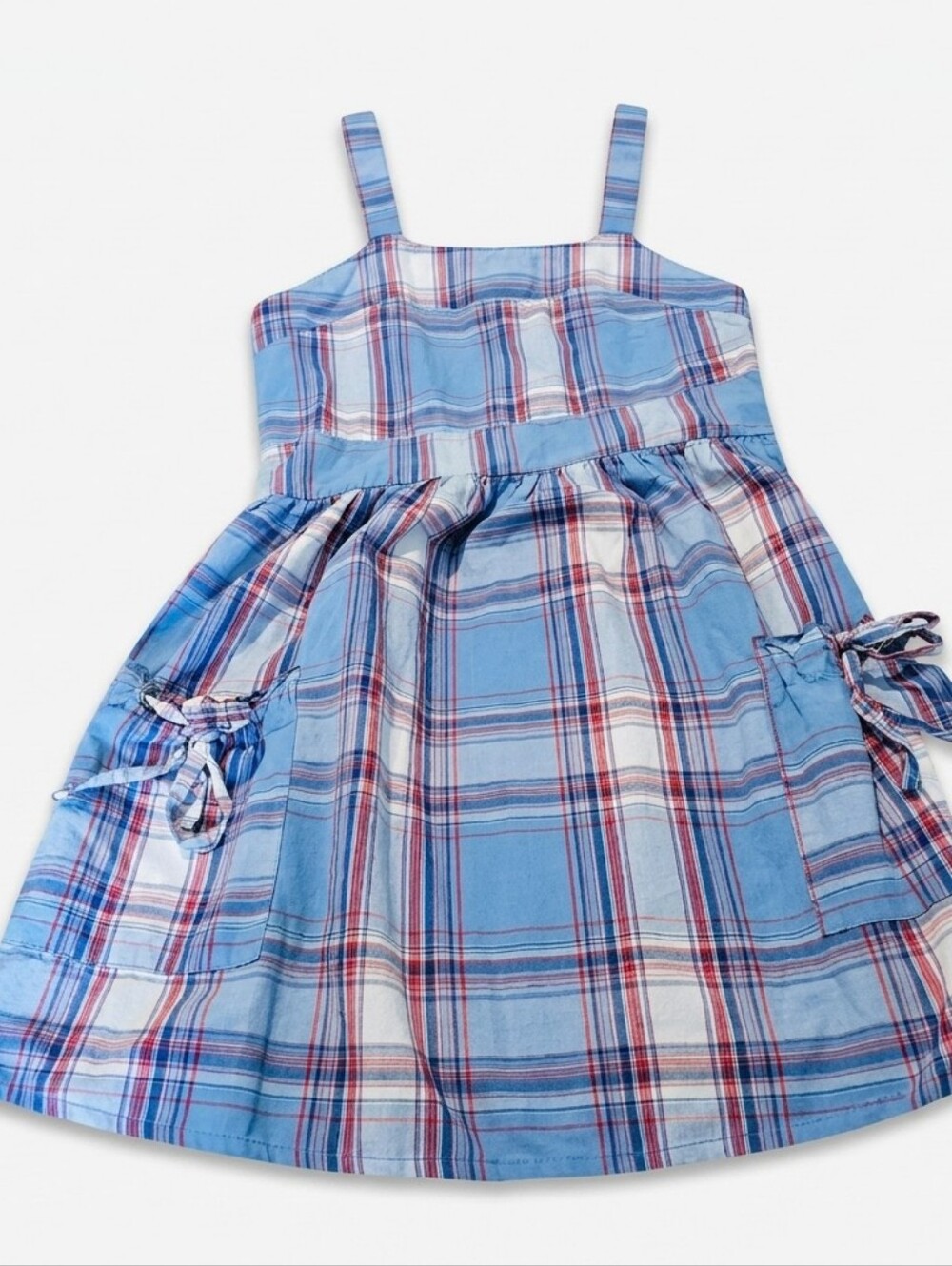 Chillipop Size Lg. Child's Red, White And Blue Cute Sundress